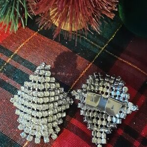 Elegant Silver Crystal Earrings